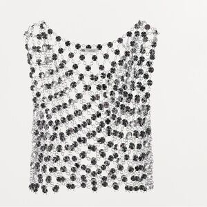 Zara jeweled crop top